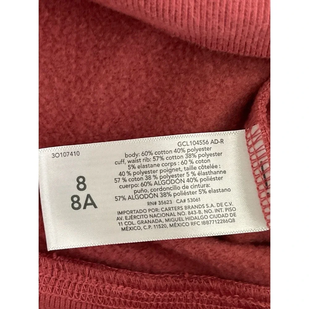 OshKosh B'gosh Pullover Hoodie Sweatshirt in Red